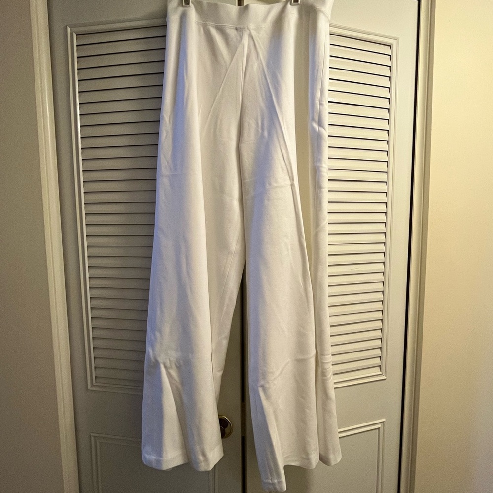 Rosetta Getty White Wide-Leg Pants